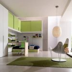 غرفة كبيرة لطفل مع التقسيم للنوم والدراسة والراحة