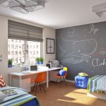 غرفة الأطفال لطفلين الطائرات