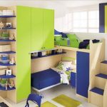 أثاث الأطفال لطفلين في غرفة صغيرة