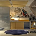 غرفة نوم الأطفال في الطابق العلوي