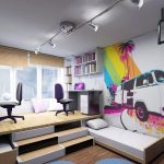 غرفة تصميم لصبي على طراز فن الآرت نوفو