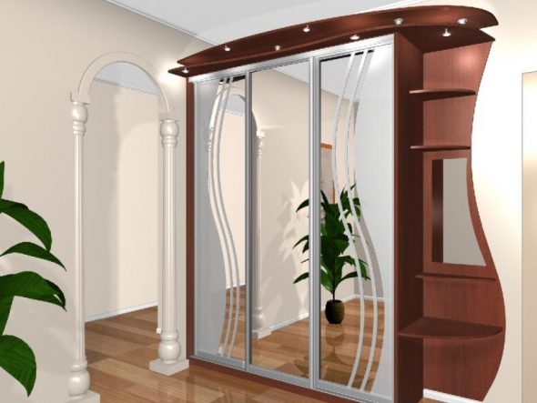 تصميم خزانة في الردهة