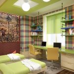 قفص في المناطق الداخلية من الغرفة في أسلوب دور علوي