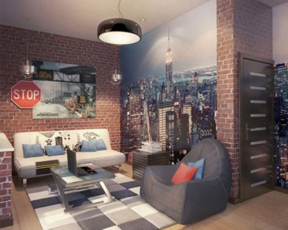 غرفة دور علوي لصبي