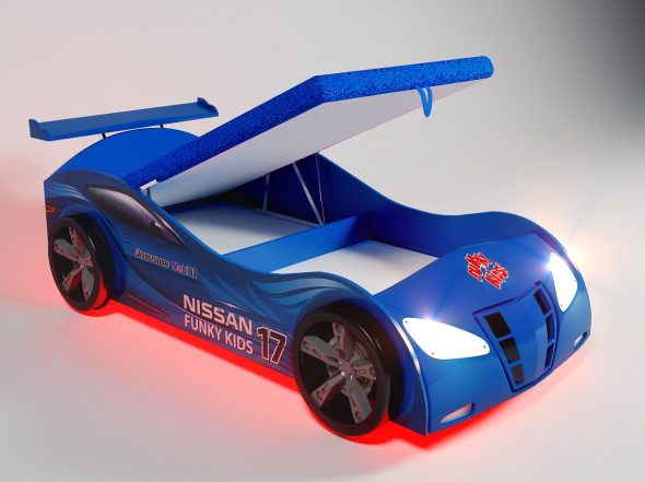 سرير نيسان مع آلية الرفع ومساحة التخزين