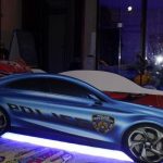 سرير سيارة الشرطة الخلفية