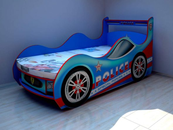 سرير سيارة للشرطة