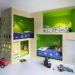 حضانة غير عادية مع أسرة مدمجة