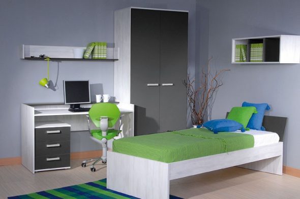 خيار داخلي رائع لغرفة صبي في سن المراهقة.