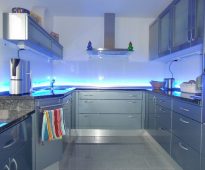 تسليط الضوء على ساحة في المطبخ