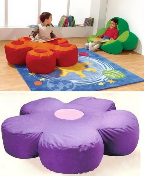 الوسائد زهور كبيرة للحضانة