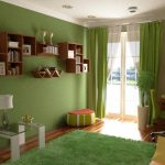 أرفف للكتب والديكور في غرفة المعيشة