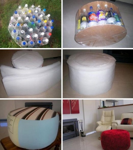 Pouf từ chai