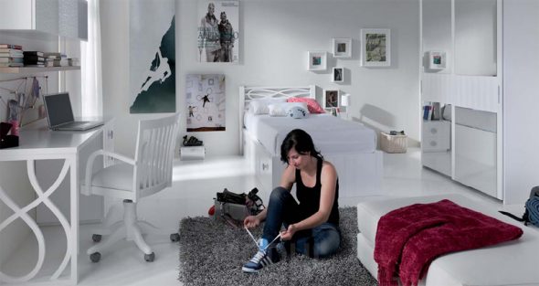 غرفة نوم لفتاة الكبار بينيتيل قمم