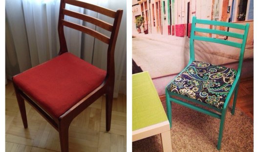 كرسي قديم قبل الترميم