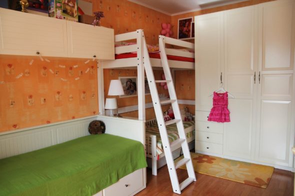 ترتيب مريح للأثاث لشقة من غرفة واحدة