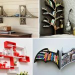 المتغيرات من أرفف للكتب والديكور في الداخل