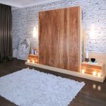 المدمج في سرير لغرفة النوم في أسلوب دور علوي