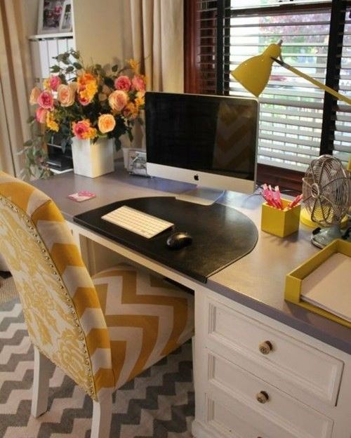 مكان العمل على حافة النافذة الجدول