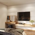 طاولة في غرفة النوم