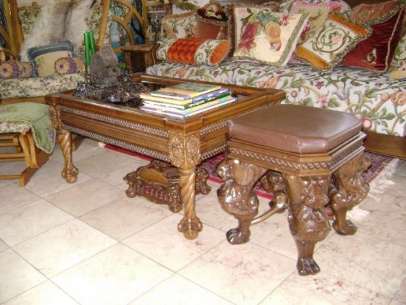 الأثاث الخشب الخيوط