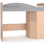 إطار سرير العلية مع خزانة الزاوية