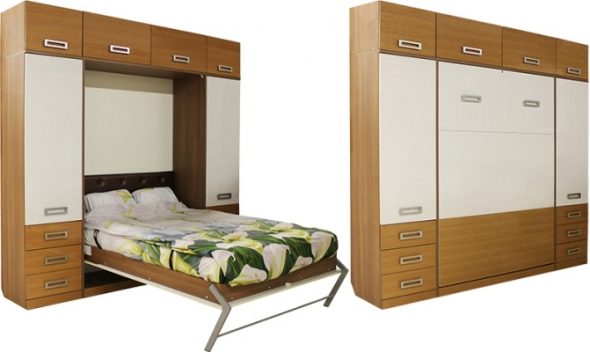 تفكيك وتجميع خزانة ملابس السرير