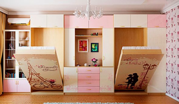 سرير لفتاتين