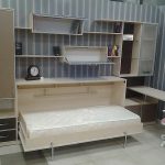 أثاث لغرفة المراهقة مع سرير قابل للطي