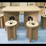 الأثاث المصنوع من الورق المقوى للمنزل تفعل ذلك بنفسك