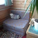 كرسي بذراعين ناعم للشرفة افعل ذلك بنفسك