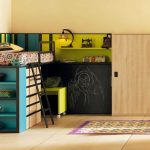 أثاث غير عادي للأطفال مع سرير علوي