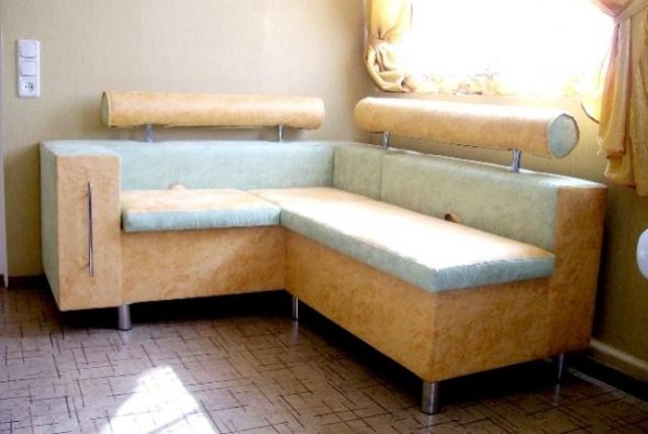 زاوية ناعمة غير عادية للمطبخ