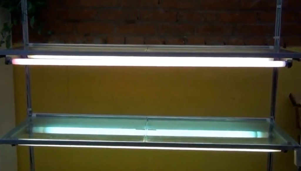 إضاءة مصباح رف معدني