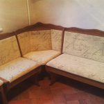 حشوة ركن المطبخ والكراسي الناعمة