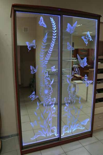 خزانة مع الخلفية