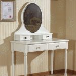 طاولة ماكياج جولة مرآة