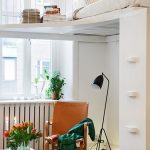 سرير زاوية لتوفير مساحة