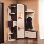 خزانة ملابس زاوية في القاعة