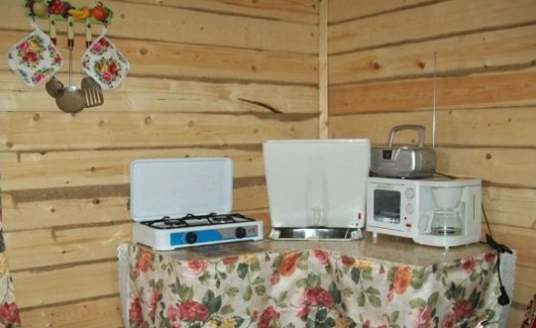 ركن للمطبخ مع الحد الأدنى الضروري