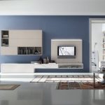 غرفة معيشة مريحة في المستقبل