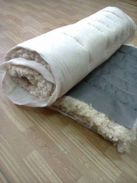 الأرضيات مبطن