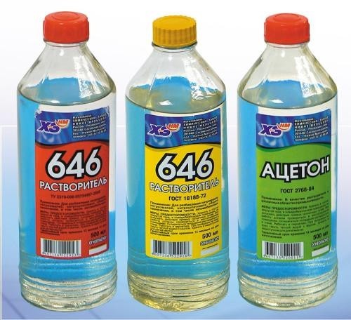 أنواع المذيبات