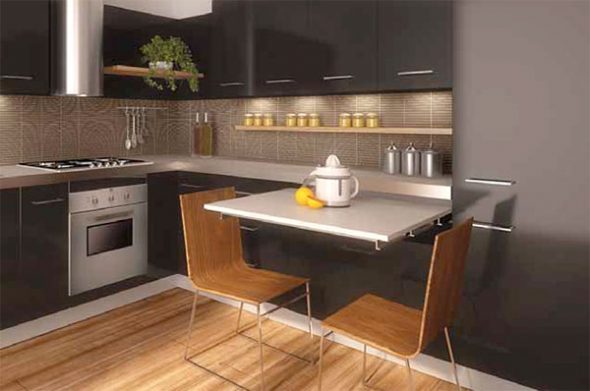 قابل للسحب طاولة الزاوية المطبخ