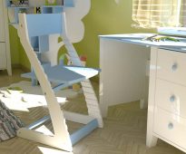 كرسي مع تصميم قابل للتعديل Vyrastayka