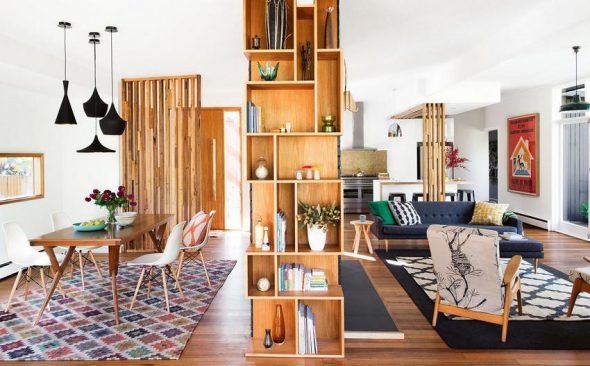 جدار التقسيم خشبي كبير