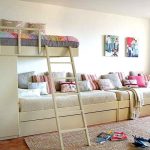 سرير أريكة بطابقين للحضانة