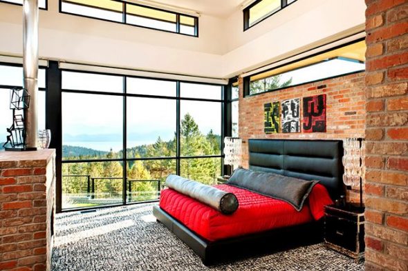 الجلود السرير اللوح الأمامي