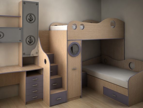 سرير على غرار البحرية