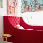 سرير مع تنجيد مبطن